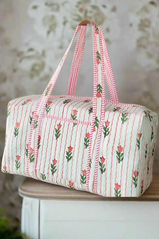 Blakely Tulip Print Duffle Bag