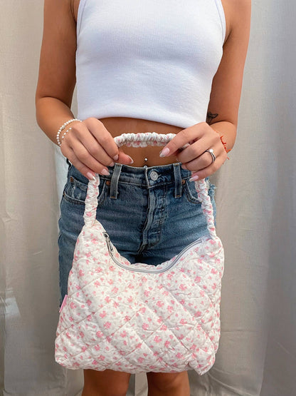 Floral Quilted Purse