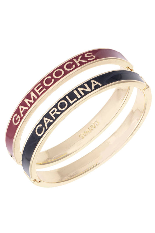South Carolina Gamecocks Skinny Enamel Hinge Bangle