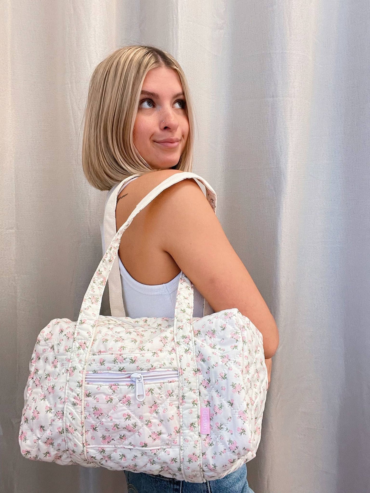 Mini Floral Duffel Bag/Purse