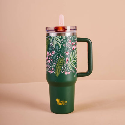 40 oz Lifestyle Flip Straw Tumbler-Jolly Sprig