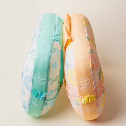 Ballast Beach Pillow-Daisy Craze Aqua