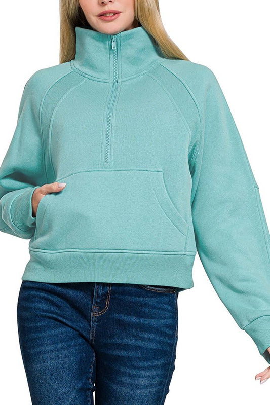 Half Zip Kangaroo Sweatshirts