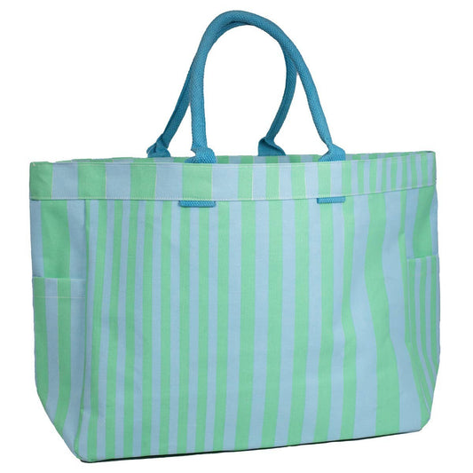 Caroline Durham Tote   Turquoise/Mint   18x13.5x6
