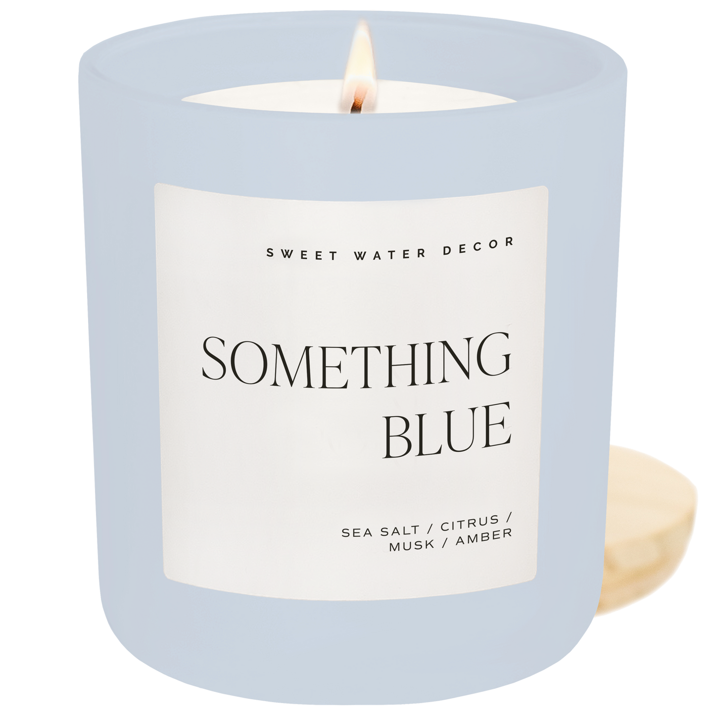 Something Blue 15 oz Soy Candle, Matte Jar -  Wedding