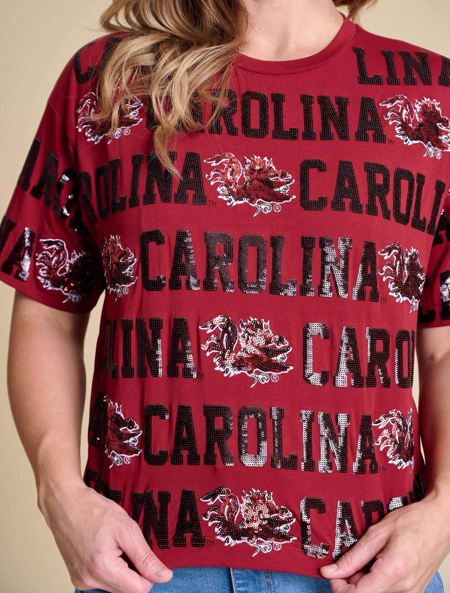 The Sequin Repeat Tee | South Carolina