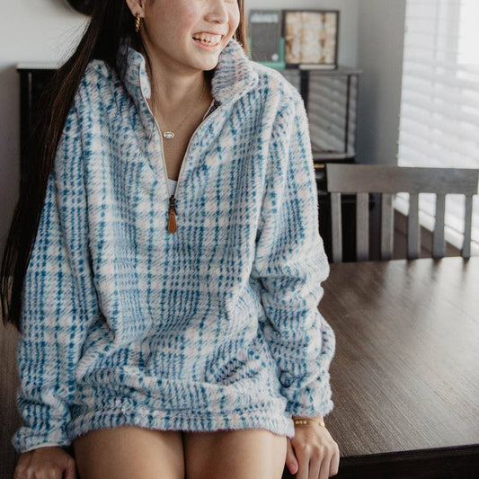 Houndstooth Faux Fur