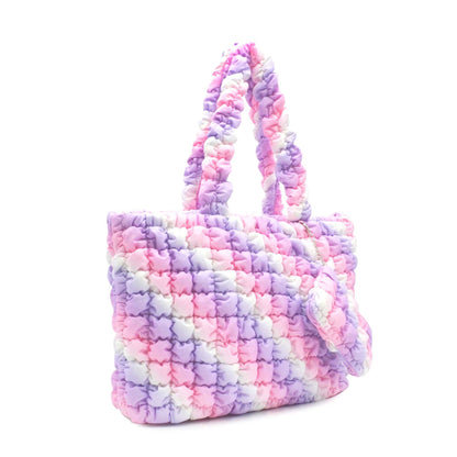 Quilted Tie Dye Tote Bag