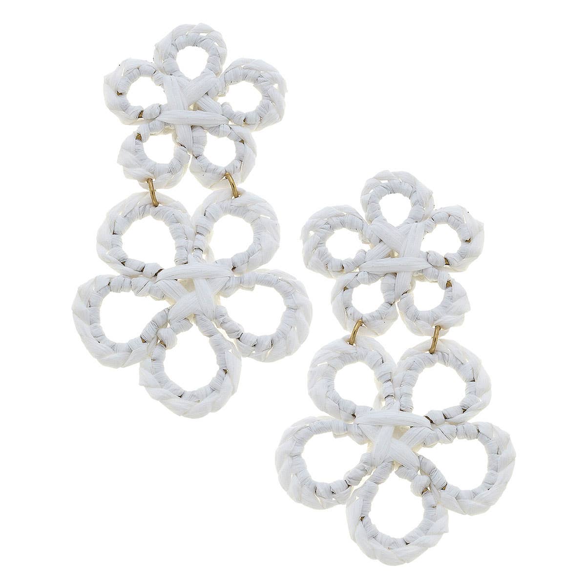 Tahiti Raffia Statement Earrings