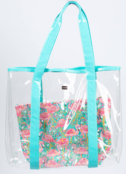 Tropical Passion Clear Tote with Insert
