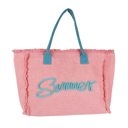 SUMMER Canvas Beach Bag