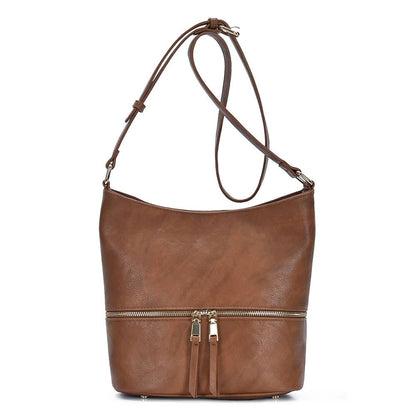Faux Leather Crossbody Bag