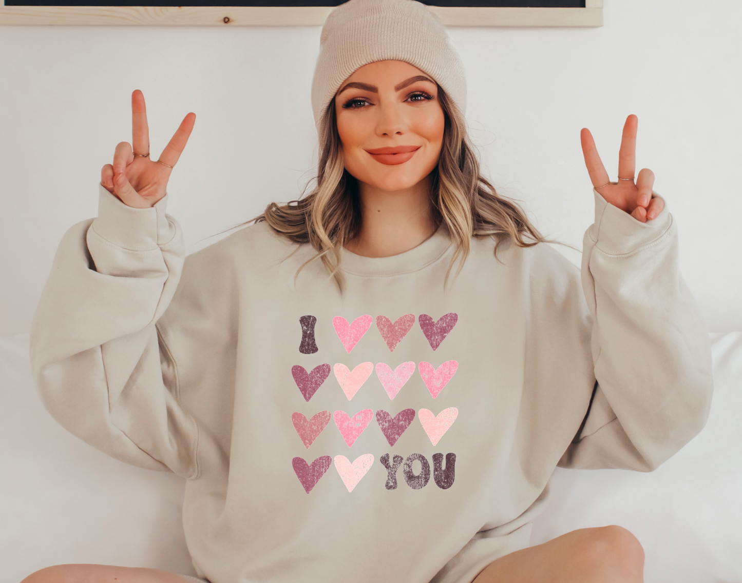 Boho Heart Valentines Sweatshirt