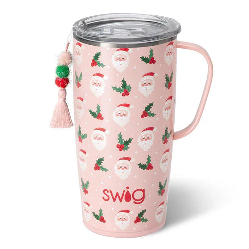 Swig 22 oz Travel Mug Holly Jolly